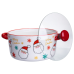 Супниця порцелянова Santa новорічна  800 (мл) з кришкою Yiwu FM-CS-9A