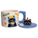 Чашка порцелянова з кришкою Kitten“s Birthday 400 (мл) подарункова кружка прикольна чашка для дітей на подарунок Синій FM-24A Чашка порцелянова з кришкою Kitten“s Birthday 400 (мл) подарункова кружка прикольна чашка для дітей на подарунок Синій FM-24A