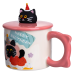 Чашка порцелянова з кришкою Kitten“s Birthday 400 (мл) подарункова кружка прикольна чашка для дітей на подарунок Рожевий FM-24C Чашка порцелянова з кришкою Kitten“s Birthday 400 (мл) подарункова кружка прикольна чашка для дітей на подарунок Рожевий FM-24C