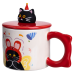 Чашка порцелянова з кришкою Kitten“s Birthday 400 (мл) подарункова кружка прикольна чашка для дітей на подарунок Червоний FM-24D Чашка порцелянова з кришкою Kitten“s Birthday 400 (мл) подарункова кружка прикольна чашка для дітей на подарунок Червоний FM-24D