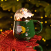 Чашка порцелянова з кришкою Christmas 400 (мл) Зелена Yiwu FM-CS-41A Чашка порцелянова з кришкою Christmas 400 (мл) Зелена Yiwu FM-CS-41A