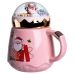 Чашка порцелянова з кришкою Christmas 400 (мл) Рожева Yiwu FM-CS-41C Чашка порцелянова з кришкою Christmas 400 (мл) Рожева Yiwu FM-CS-41C