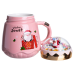 Чашка порцелянова з кришкою Christmas 400 (мл) Рожева Yiwu FM-CS-41C Чашка порцелянова з кришкою Christmas 400 (мл) Рожева Yiwu FM-CS-41C