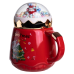 Чашка порцелянова з кришкою Christmas 400 (мл) Червона Yiwu FM-CS-41D Чашка порцелянова з кришкою Christmas 400 (мл) Червона Yiwu FM-CS-41D