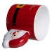 Чашка порцелянова новорічна Merry Christmas 400 мл Червона Yiwu FM-CS-51R Чашка порцелянова новорічна Merry Christmas 400 мл Червона Yiwu FM-CS-51R