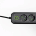 Мережевий фільтр-подовжувач 3 розетки 3хUSB-A 1xUSB-C 5м чорний HP-5-36