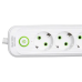 Мережевий фільтр-подовжувач 4 розетки 3xUSB-A 1xUSB-C 3м білий HP-5-37