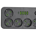 Мережевий фільтр-подовжувач 5 розеток 4xUSB-A 1xUSB-C 5м чорний HP-5-52