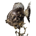 Декоративна фігурка Gold Fish 16x8x30 см металева HP-7-18