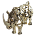 Декоративна фігурка Rhinoceros 23х6х10 см металева HP-7-22