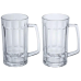 Набір кухлів для пива Beer Stein скляних 2 штуки по 530 мл HP-17-60 Набір кухлів для пива Beer Stein скляних 2 штуки по 530 мл HP-17-60