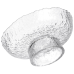 Фруктовниця на ніжці Ice Textured 15 см з крижаною текстурою скла Yiwu HP-34-88
