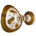 Цукерниця скляна Bogema Gold 15 см Yiwu HP-34-134 Цукерниця скляна Bogema Gold 15 см Yiwu HP-34-134