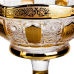Ваза для фруктів скляна Bohemia Gold 26 см Yiwu HP-34-137 Ваза для фруктів скляна Bohemia Gold 26 см Yiwu HP-34-137