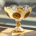Ваза для фруктів скляна Gold Glass 22 см Yiwu HP-34-140 Ваза для фруктів скляна Gold Glass 22 см Yiwu HP-34-140