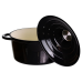 Каструля чавунна емальована 4 л, чорний Yiwu HP-FLG-1 BLACK
