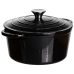 Каструля чавунна емальована 4 л, чорний Yiwu HP-FLG-1 BLACK