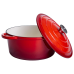 Каструля чавунна емальована 5 л, червоний Yiwu HP-FLG-2 RED