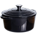 Каструля чавунна емальована 5 л, чорний Yiwu HP-FLG-2 BLACK