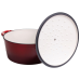Каструля чавунна емальована 6,5 л, червоний Yiwu HP-FLG-3 RED