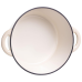 Каструля чавунна емальована 6,5 л, бежевий Yiwu HP-FLG-3 WHITE