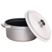 Кокотниця чавунна емальована 4,5 л, бежевий Yiwu HP-FLG-4 WHITE