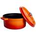 Кокотниця чавунна емальована 4,5 л, помаранчевий Yiwu HP-FLG-4 ORANGE
