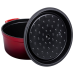 Кокотниця чавунна емальована 4,5 л, червоний Yiwu HP-FLG-4 RED