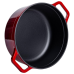 Кокотниця чавунна емальована 5,5 л, червоний Yiwu HP-FLG-5 RED
