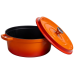 Кокотниця чавунна емальована 6 л, помаранчевий Yiwu HP-FLG-6 ORANGE