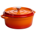 Кокотниця чавунна емальована 6 л, помаранчевий Yiwu HP-FLG-6 ORANGE