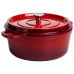 Кокотниця чавунна емальована 6 л, червоний Yiwu HP-FLG-6 RED