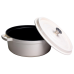 Кокотниця чавунна емальована 7,5 л, бежевий Yiwu HP-FLG-7 WHITE