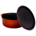 Кокотниця чавунна емальована 7,5 л, помаранчевий Yiwu HP-FLG-7 ORANGE