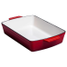 Форма для запікання чавунна 3 л червоний Yiwu HP-FLG-16 RED