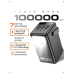 Потужний павербанк для айфона Hoco (100000 mah/ 65w), Повербанк для роутера і ноутбука, Ліхтарик-павербанк, Гарний павербанк, XBE