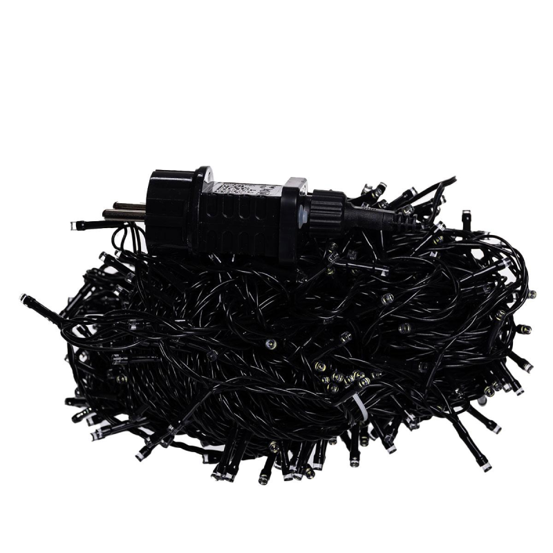 Гірлянда Різдвяна фея вулична 50 (м) 500 LED чорний провід Синій CF500L50MBBL