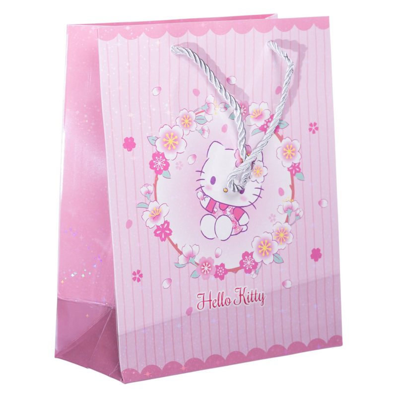 Набір подарункових пакетів з паперу 12 (шт) Hello Kitty 19×9.5×24.5 (см) Рожевий HP-10359-11P