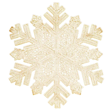 Килимок для сервірування столу Snowflake 38 см, золото HP-36327-13