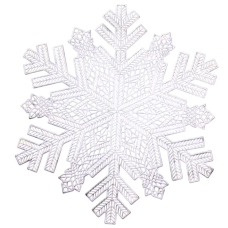 Килимок для сервірування столу Snowflake 38 см срібло HP-36327-21