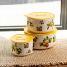 Контейнери для їжі порцелянові Lemon 9,5/13/15 см Yiwu TS-3P-1
