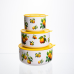 Контейнери для їжі порцелянові Lemon 9,5/13/15 см Yiwu TS-3P-1