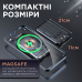 Повербанк Smart X Lugi 10000 мА·год з магсейф бездротовою зарядкою магнітний, портативний зарядний пристрій зовнішній акумулятор