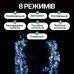 Гірлянда Кінський хвіст Мішура 1800 LED 20 ниток 3 м зелена, білий GarlandoPro D1800L3MGW