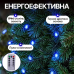Гірлянда Кінський хвіст Мішура 960 LED 16 ниток 3 м зелена, синій GarlandoPro D960L3MGBL