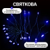 Гірлянда Кінський хвіст Мішура 960 LED 16 ниток 3 м зелена, синій GarlandoPro D960L3MGBL