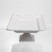 Тортівниця на ніжці White Square 25.5*25.5 см порцелянова квадратна Yiwu 120-YH-HG062 Тортівниця на ніжці White Square 25.5*25.5 см порцелянова квадратна Yiwu 120-YH-HG062
