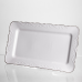 Тортівниця на ніжці White Square 30.5*30.5 см порцелянова квадратна Yiwu 120-YH-HG061