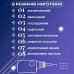 Гірлянда штора світлодіодна GarlandoPro зірка та ялинка 120LED 3х0,9 м 8 режимів Білий 1733071W