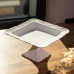 Фруктовниця на ніжці White Square 21.5*21.5 см порцелянова квадратна Yiwu 120-YH-HG057 Фруктовниця на ніжці White Square 21.5*21.5 см порцелянова квадратна Yiwu 120-YH-HG057
